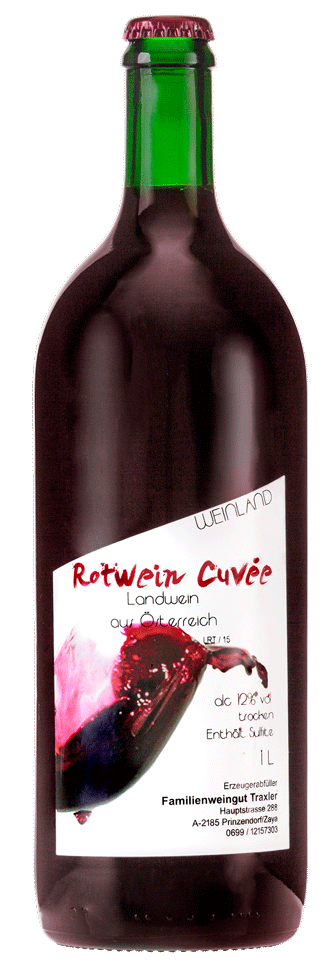 Rotwein im Liter